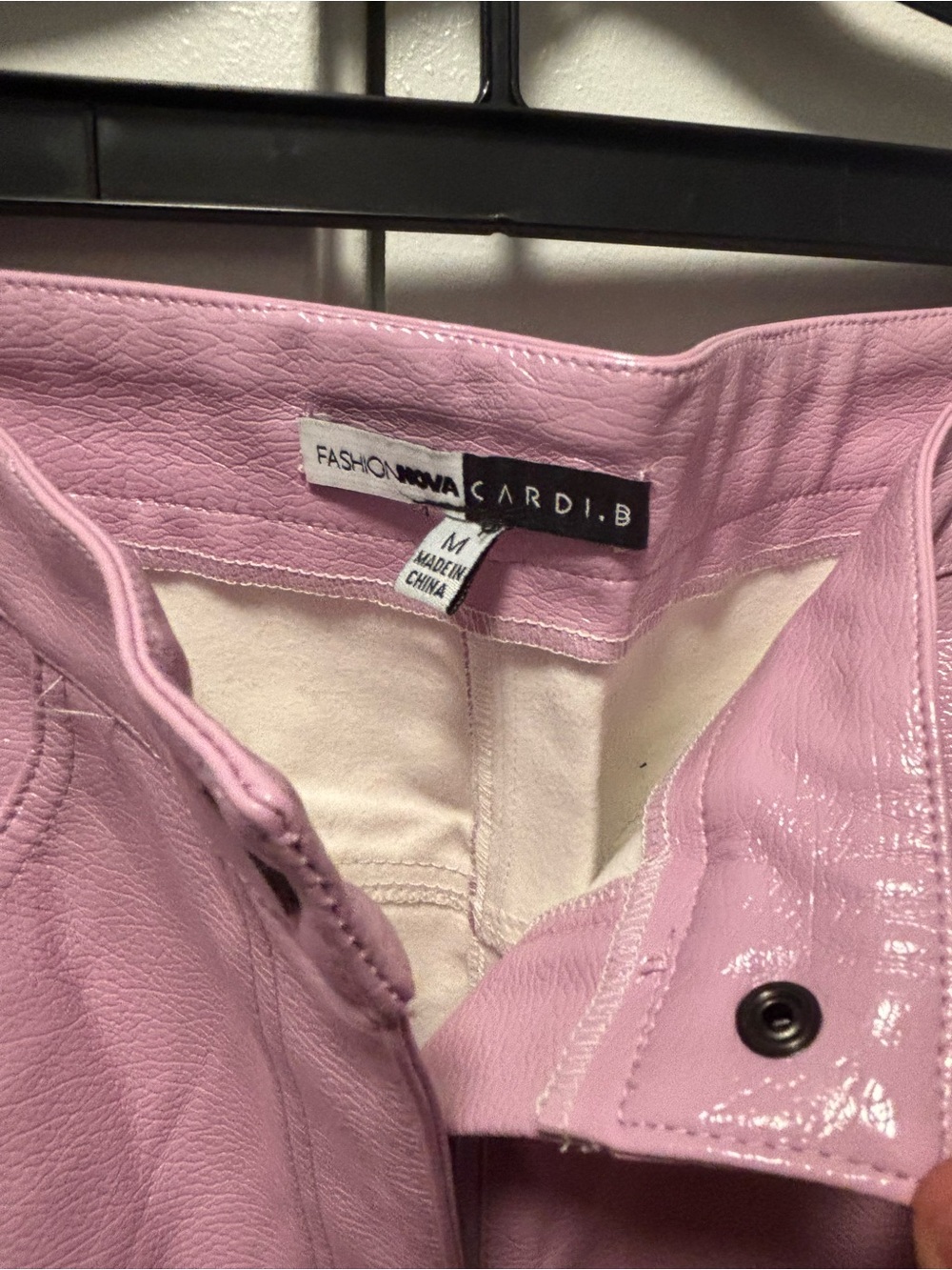NWT Fashion Nova Cardi B Lavender Pink Crop Jacket Pants Set M - Picture 9 of 9